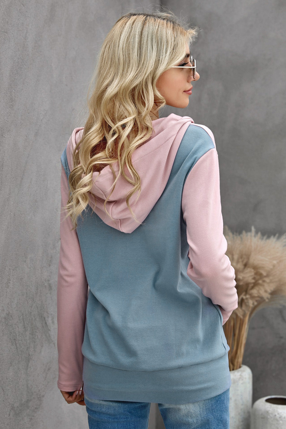 Color block Half Zip Hoodie - Absolute Fashion 2020