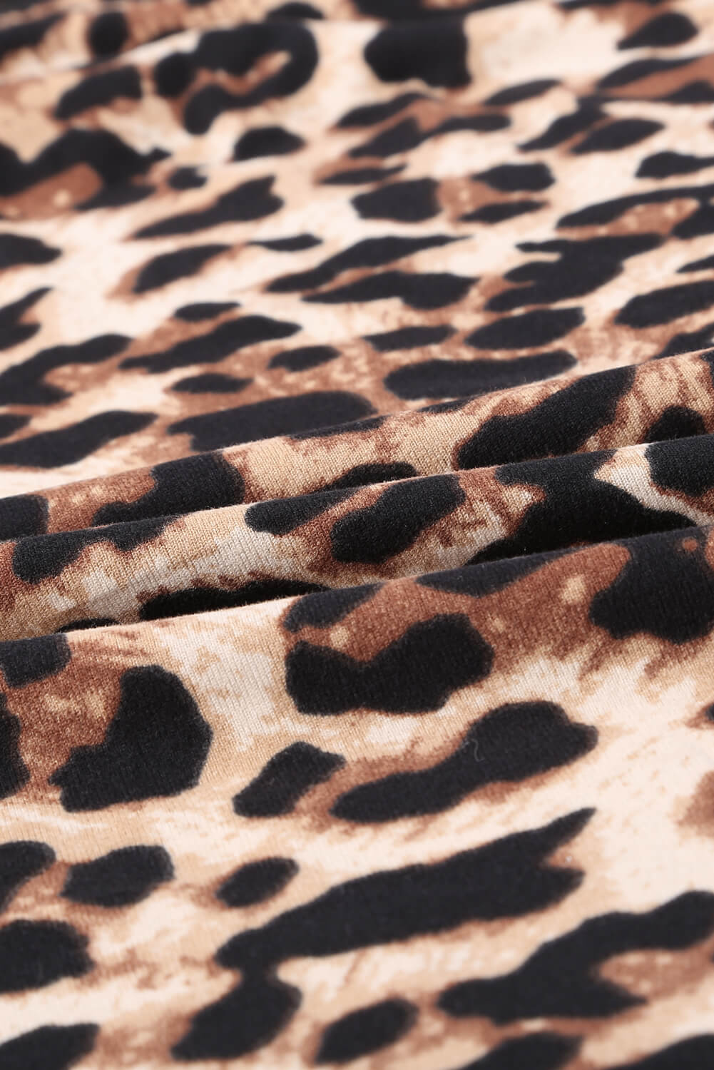 Contrast Leopard V-Neck Pocket Blouse - Absolute Fashion 2020