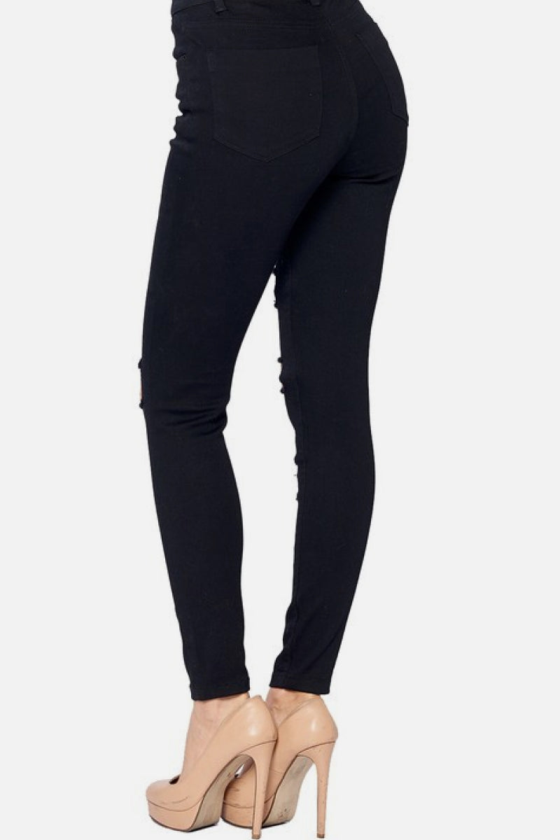 High-Rise Destroyed Jeans - Absolute Fashion 2020