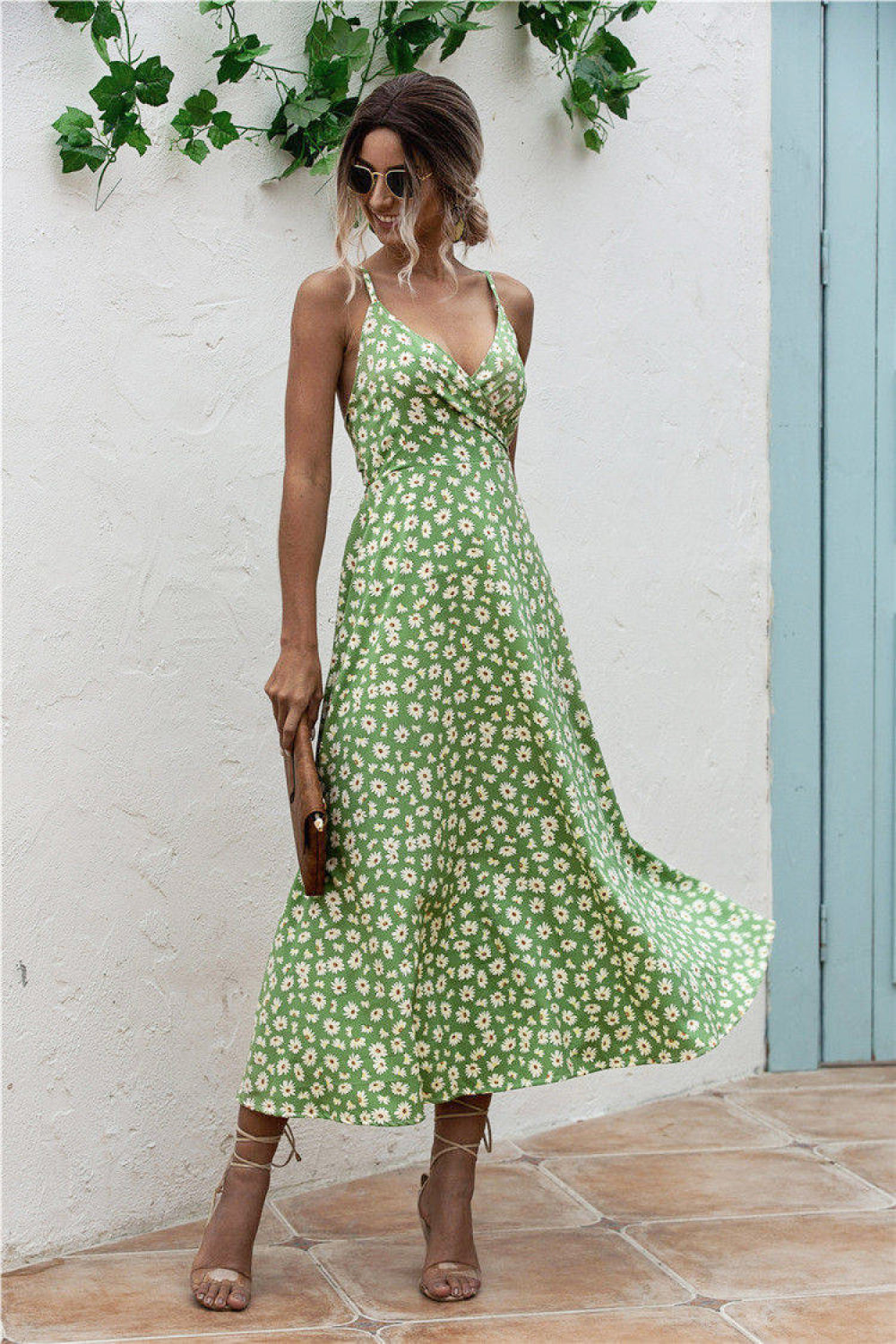 Daisy Floral Bowknot Back Dress - Absolute Fashion 2020
