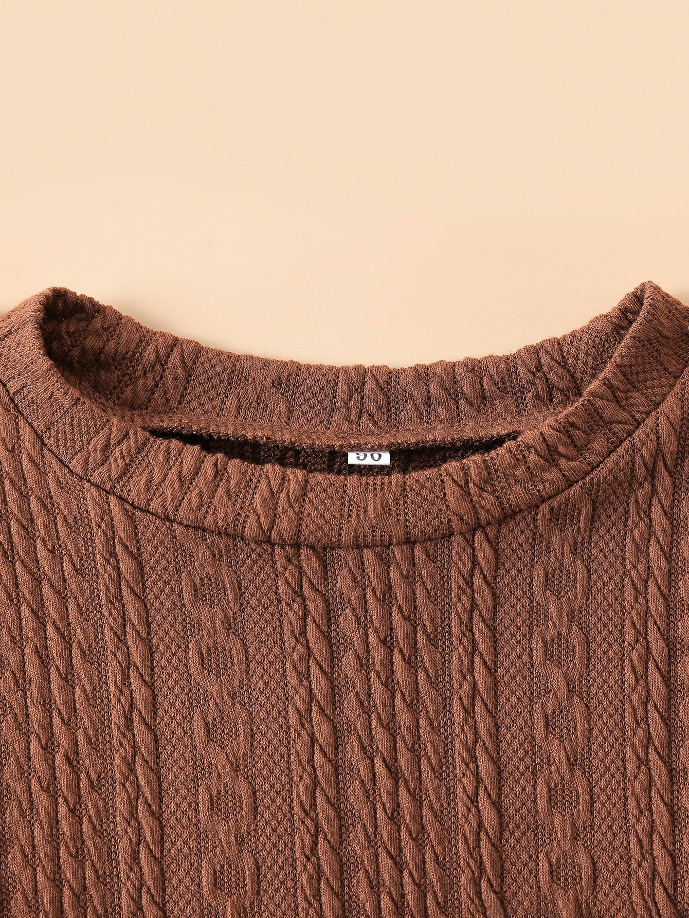 Kids Cable-Knit Print Pullover and Pants Set
