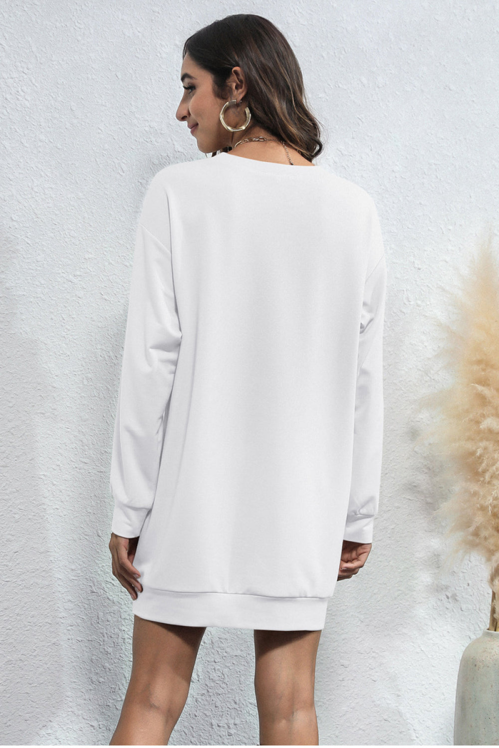 Butterfly Print Hip Length Sweatshirt - Absolute Fashion 2020