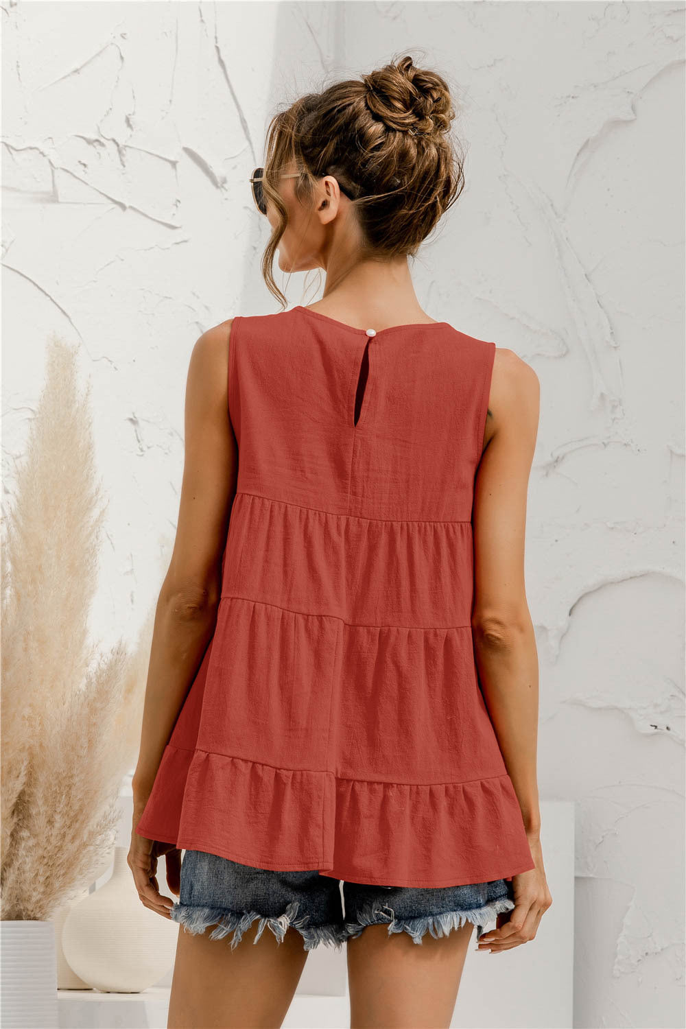 Sleeveless Tiered Top - Absolute Fashion 2020
