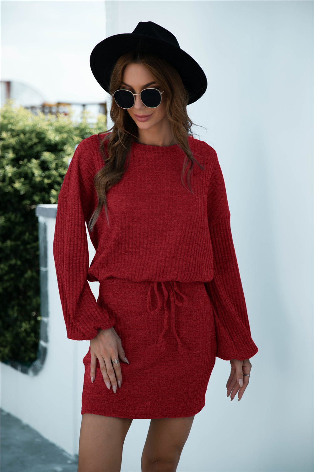 Cut Out Back Knot Waist Dress - Absolute Fashion 2020
