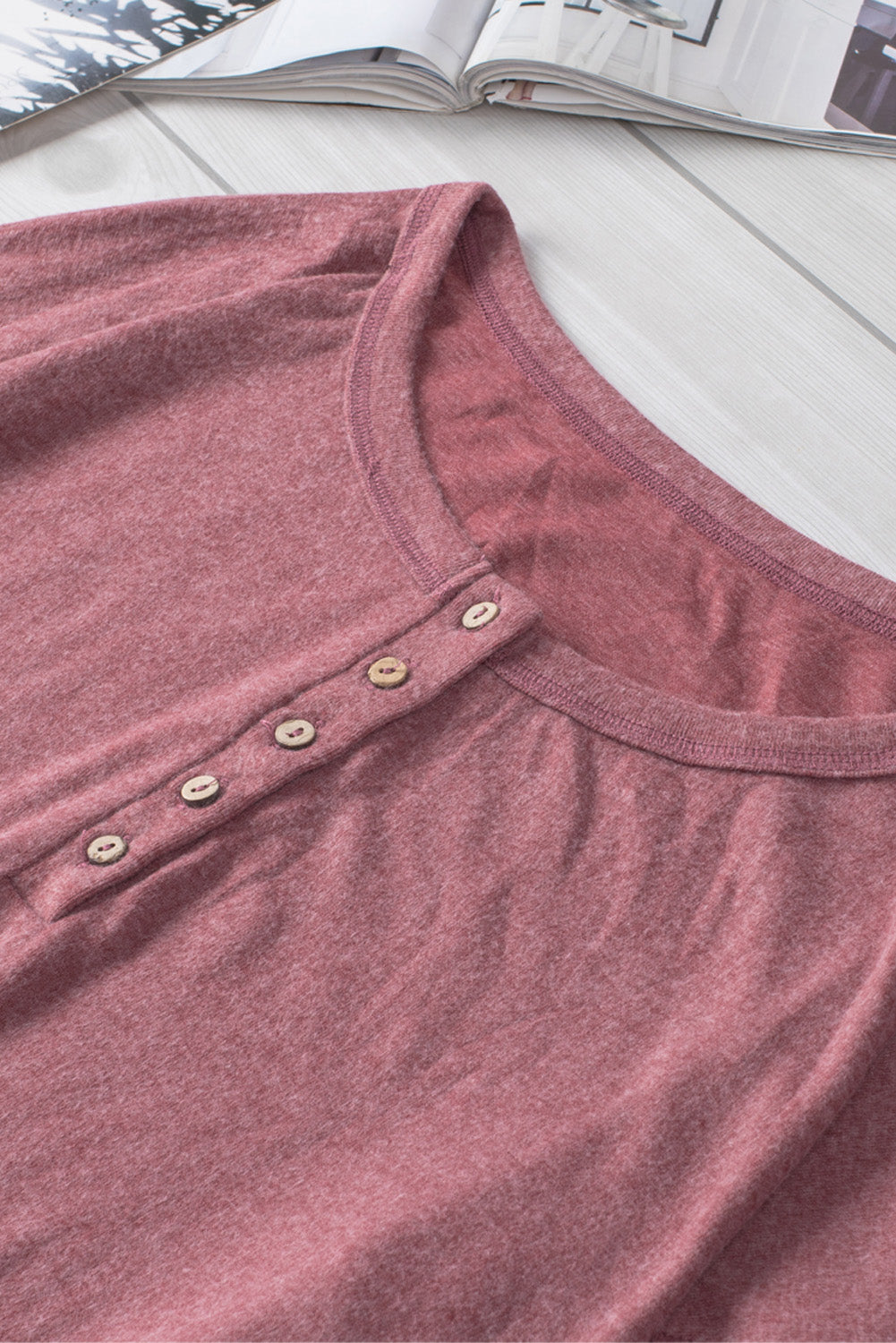 Button Up Drop Shoulder Top - Absolute Fashion 2020