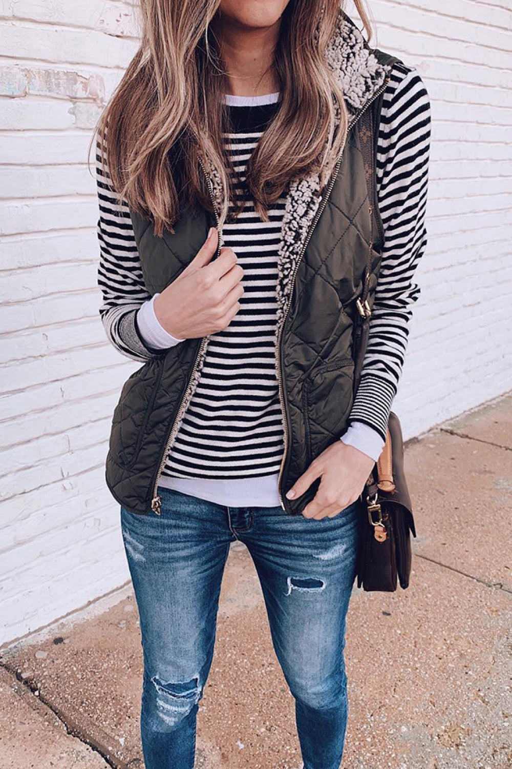Reversible Sherpa & Puffy Quilted Vest - Absolute Fashion 2020