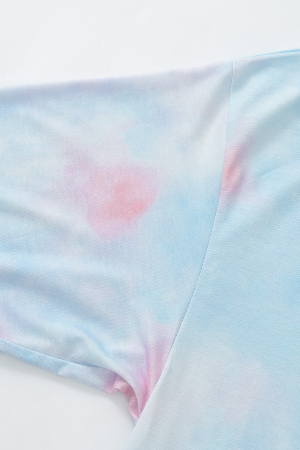 Tie-Dye Boat Neck Batwing Sleeve Tee - Absolute Fashion 2020