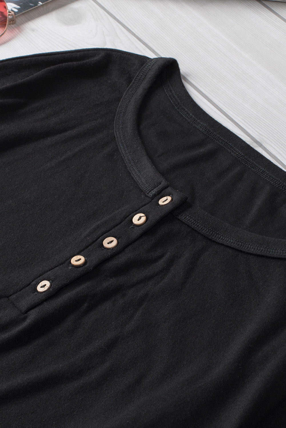 Button Up Drop Shoulder Top - Absolute Fashion 2020