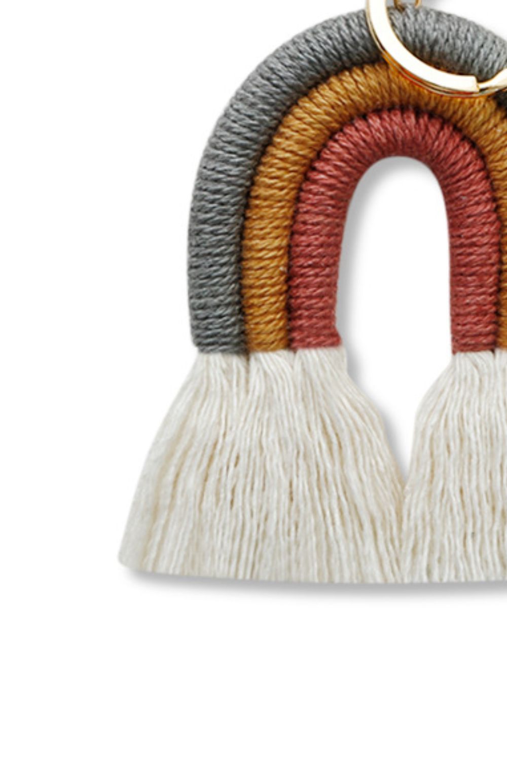 Rainbow Fringe Keychain
