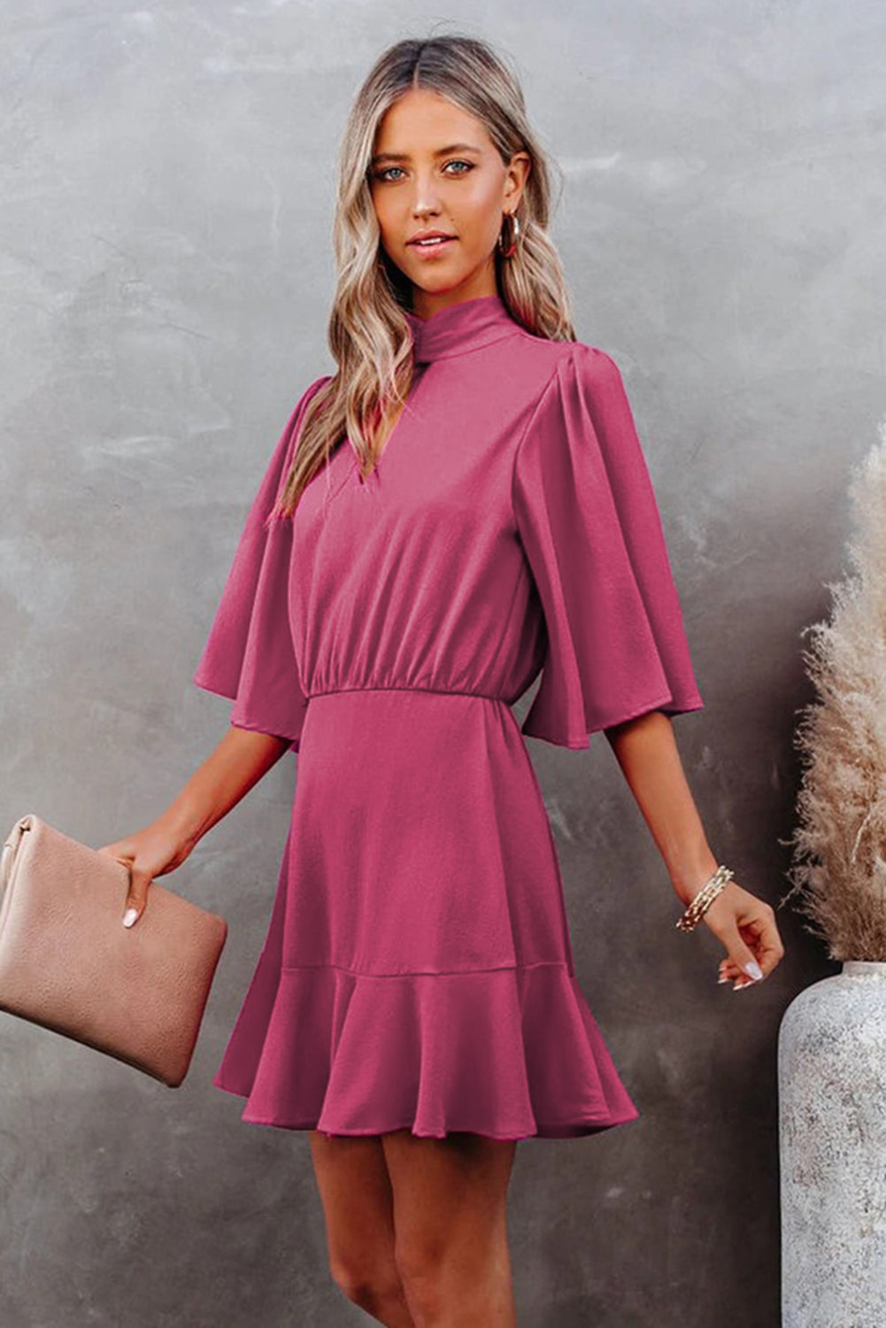 Flowing Keyhole Dress - Absolute Fashion 2020
