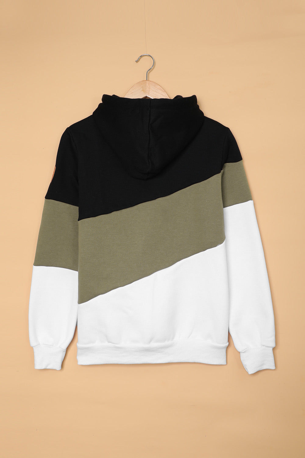 Color Block Cowl Neck Pullover Hoodie - Absolute Fashion 2020