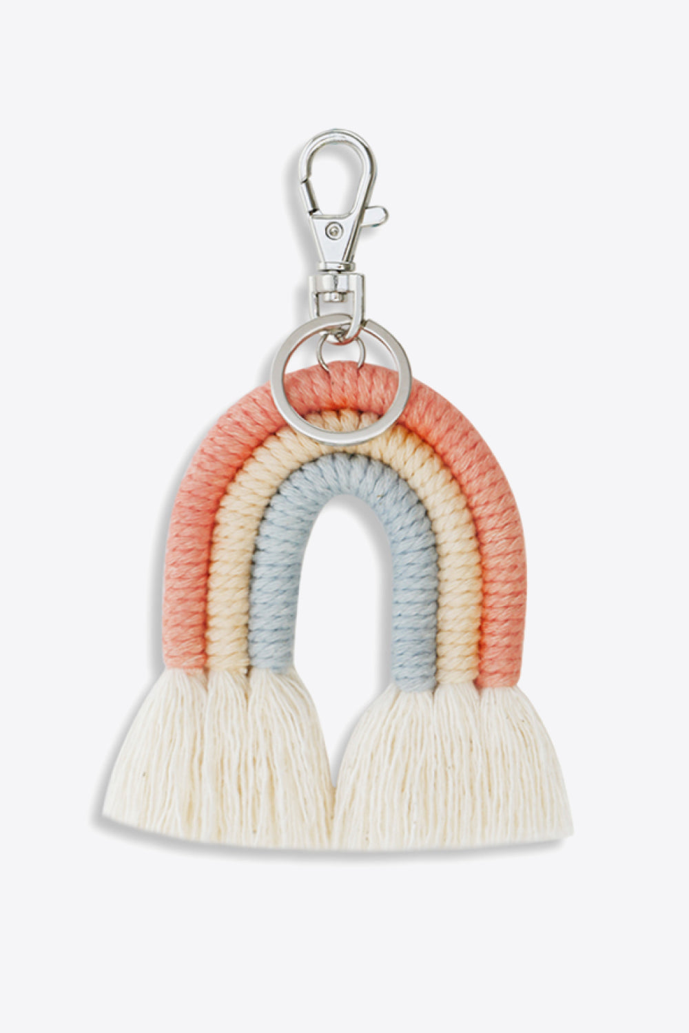 Rainbow Fringe Keychain