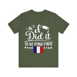 I did it so we doing Paris Unisex Jersey Short Sleeve Tee