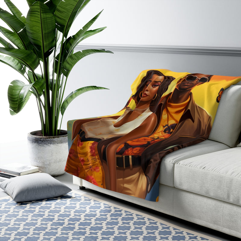 Journey's Cuddle: The Nomadic Love Sherpa Fleece Blanket - Absolute fashion 2020