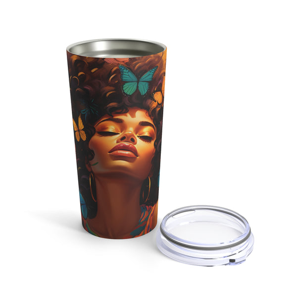 Fluttering Sips: The Beautiful Butterfly Woman Tumbler - Absolute fashion 2020