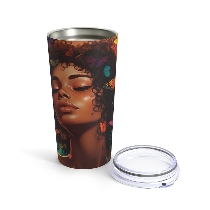 Crystal Chalice: The Beautiful Butterfly Woman Tumbler - Absolute fashion 2020