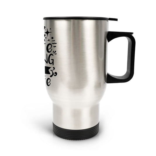 Husband & wife Cruising Travel Mug (Silver) (14 Oz)