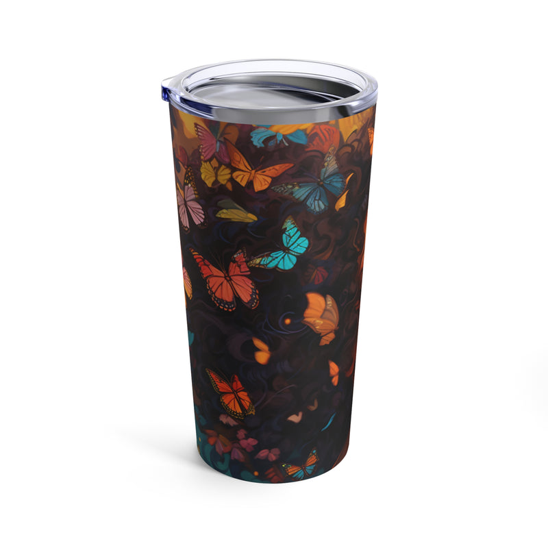 Lustrous Libations: The Beautiful Butterfly Woman Tumbler - Absolute fashion 2020