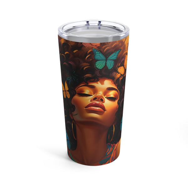 Fluttering Sips: The Beautiful Butterfly Woman Tumbler - Absolute fashion 2020