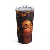 Lustrous Libations: The Beautiful Butterfly Woman Tumbler - Absolute fashion 2020