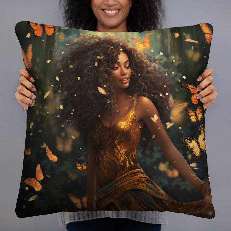 Beautiful Woman in Mystical Forest Pillow - Absolute fashion 2020