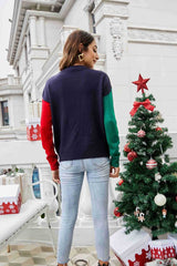 Christmas Color Block Knit Pullover - Absolute fashion 2020