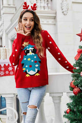 Christmas Penguin Graphic Sequin Sweater - Absolute fashion 2020