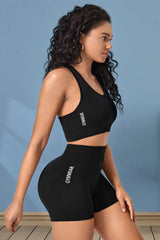 Cropped Sports Tank and Shorts Set - Absolute fashion 2020