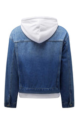Distressed Hooded Denim Jacket - Absolute fashion 2020