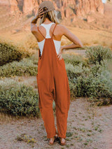 Double Take Full Size Sleeveless V-Neck Pocketed Jumpsuit - Absolute fashion 2020