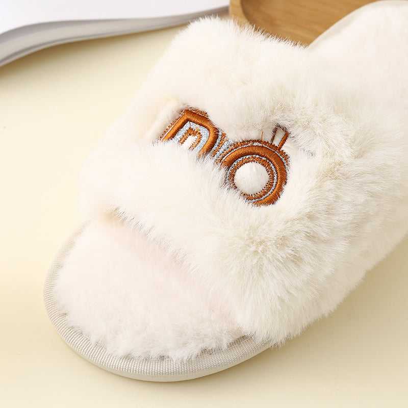 Faux Fur Open Toe Slippers - Absolute fashion 2020