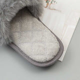 Faux Fur Open Toe Slippers - Absolute fashion 2020