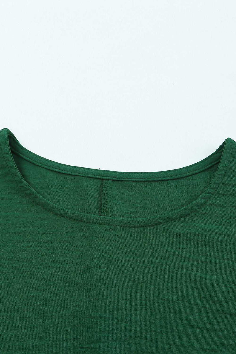 Green Smocked Wrist Shift Top - Absolute fashion 2020