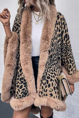 Leopard Open Front Poncho - Absolute fashion 2020