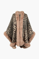 Leopard Open Front Poncho - Absolute fashion 2020