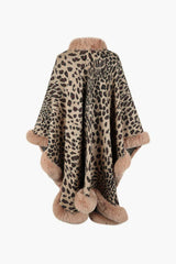 Leopard Open Front Poncho - Absolute fashion 2020