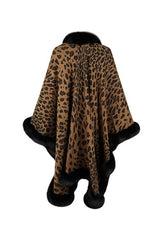 Leopard Open Front Poncho - Absolute fashion 2020