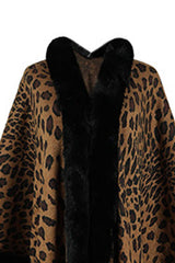 Leopard Open Front Poncho - Absolute fashion 2020