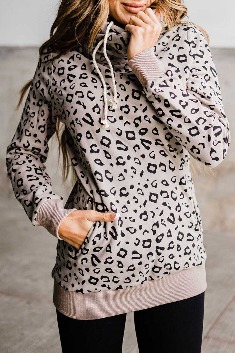 Leopard Print Long Sleeve Hoodie - Absolute fashion 2020