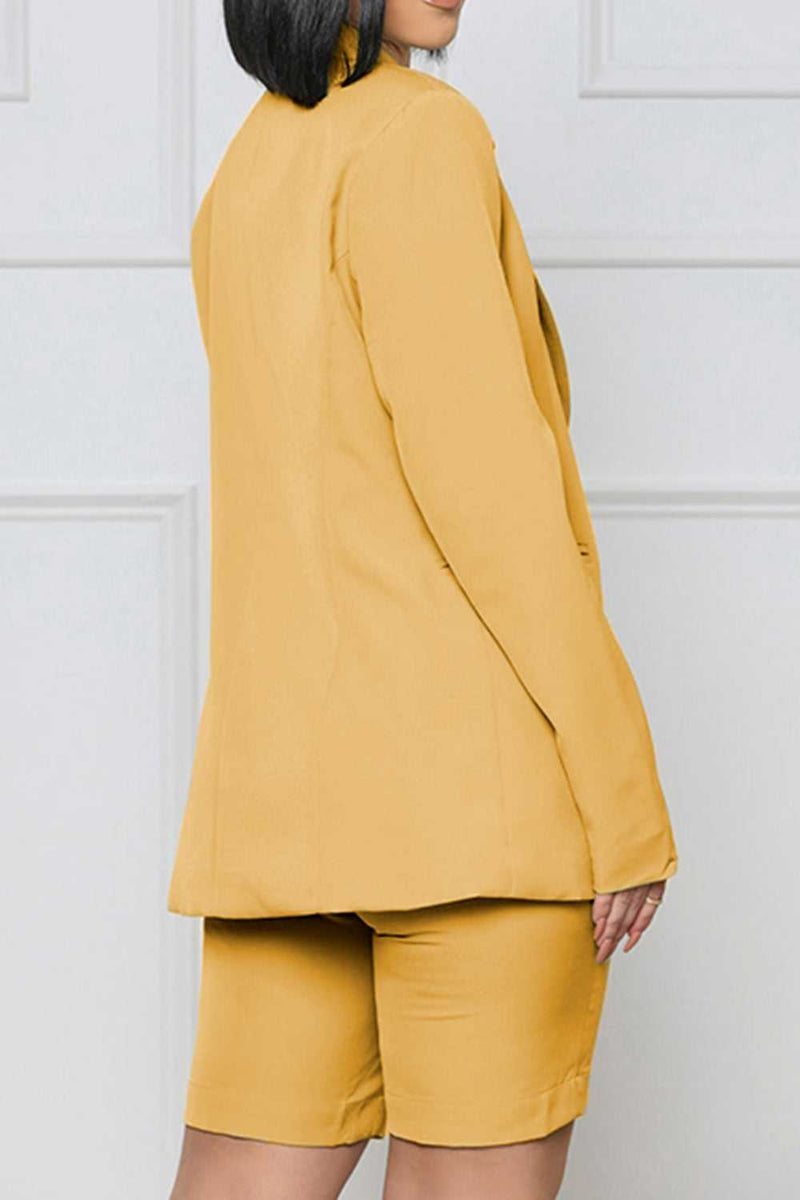 Long Sleeve Blazer and Shorts Set - Absolute fashion 2020