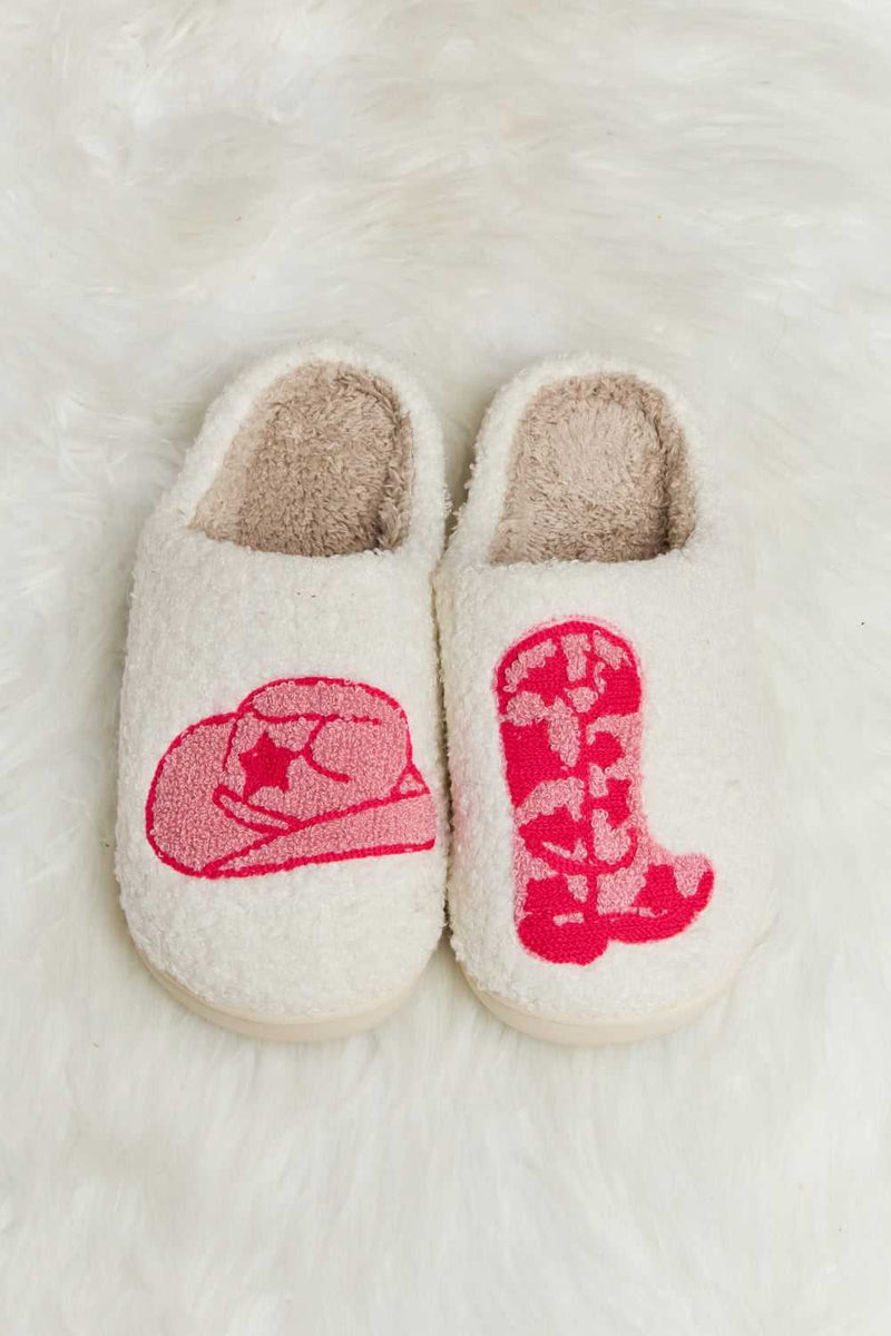 Melody Printed Plush Slide Slippers - Absolute fashion 2020