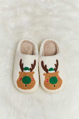 Melody Rudolph Print Plush Slide Slippers - Absolute fashion 2020