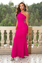 One-Shoulder Sleeveless Maxi Dress - Absolute fashion 2020