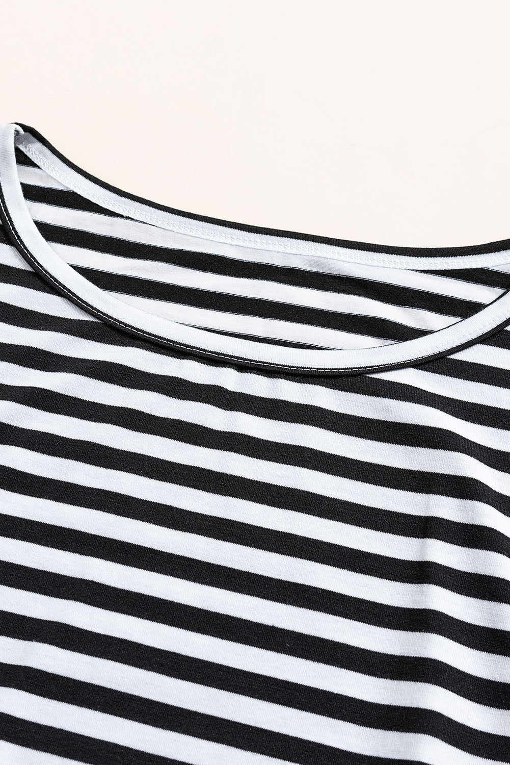 Stripes Pocketed T-shirt Dress with Belt - Absolute Fashion 2020