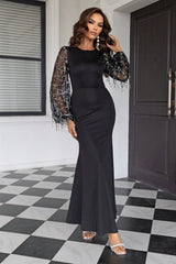 Sequin Round Neck Maxi Dress - Absolute fashion 2020