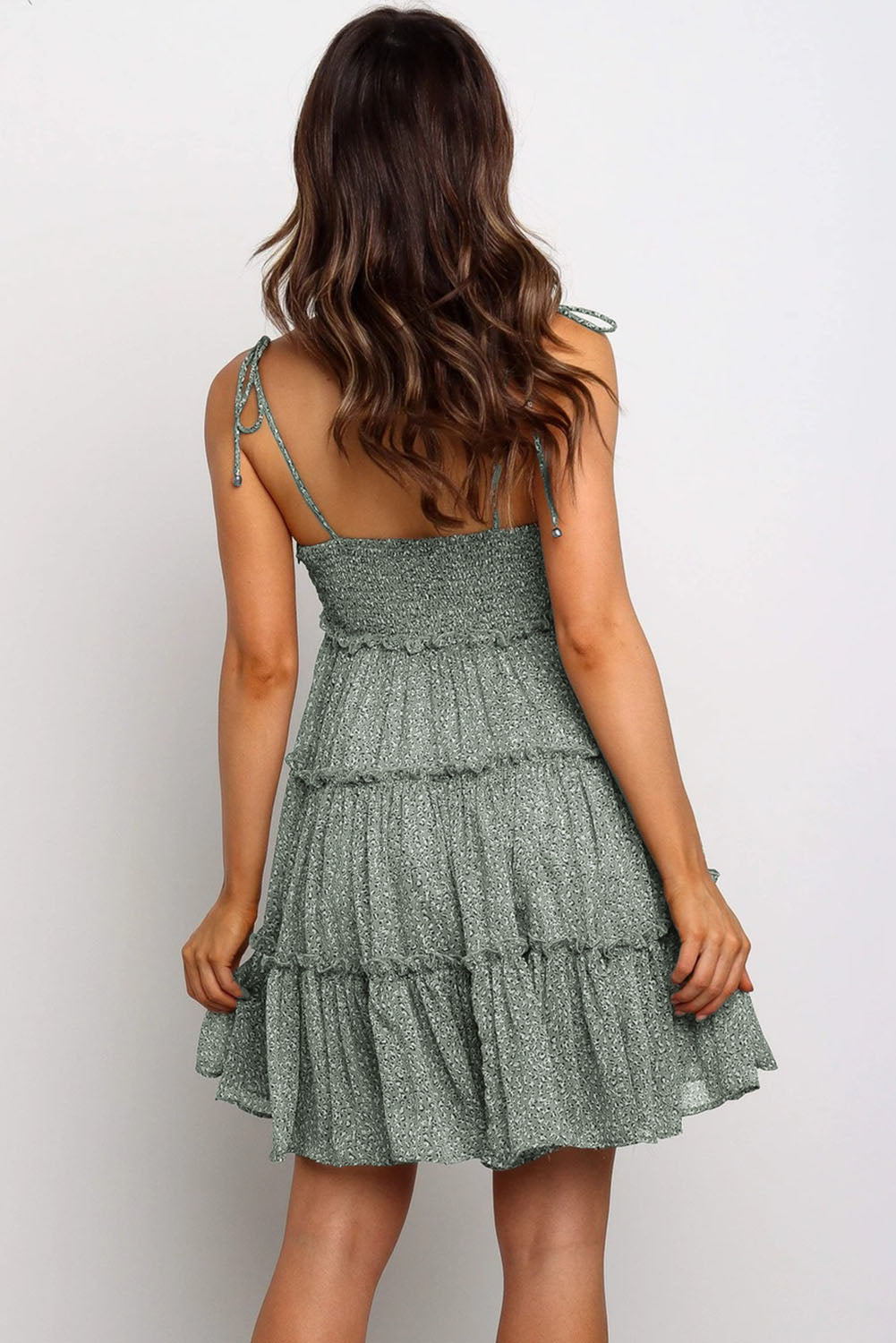 A-line Layered Ruffled Floral Dress - Absolute Fashion 2020