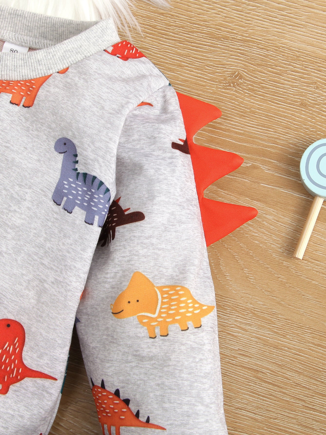 Baby Dinosaur Print Pullover and Joggers Set