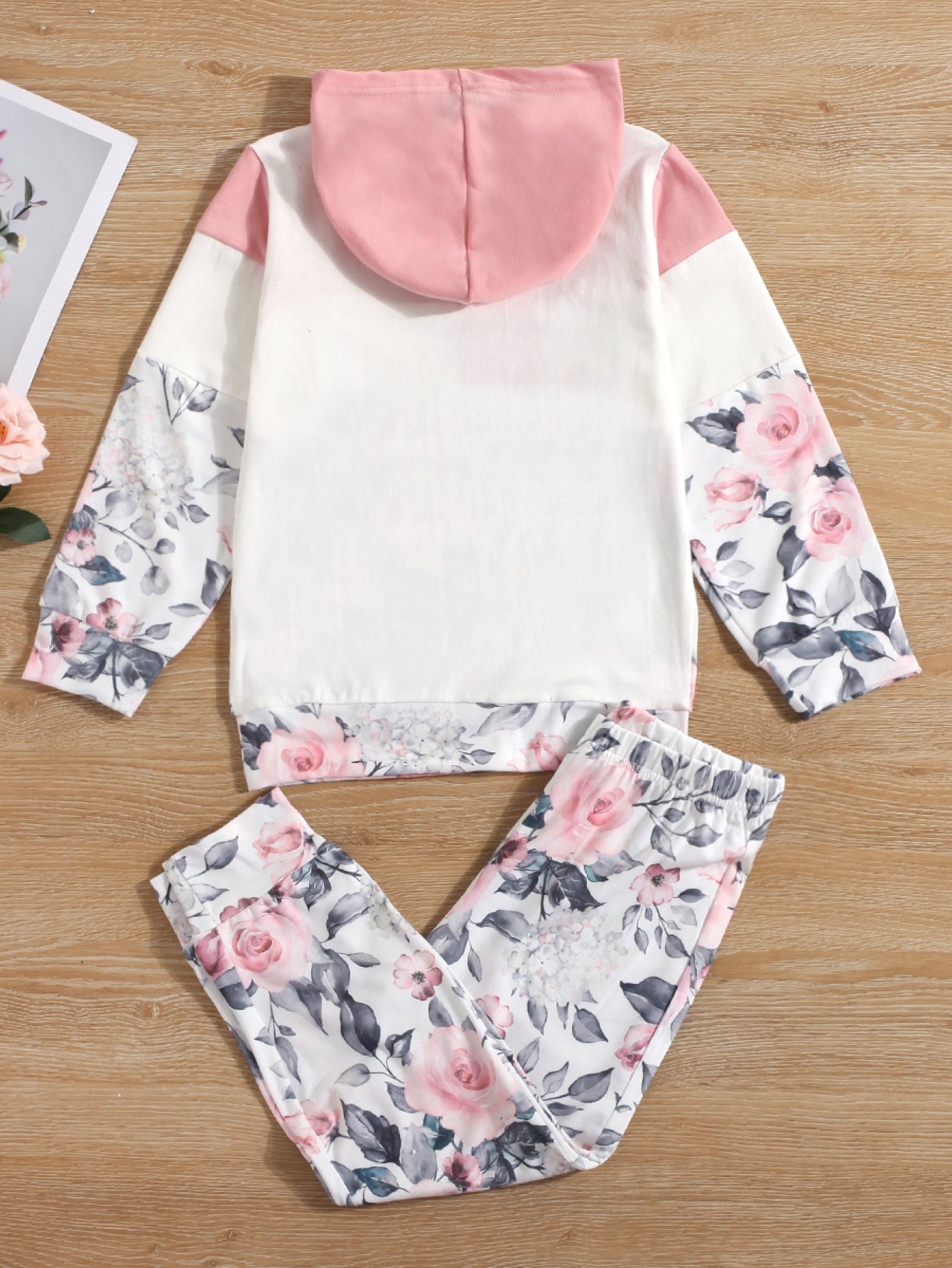 Girls Floral TWINKLE Hoodie and Pants Set