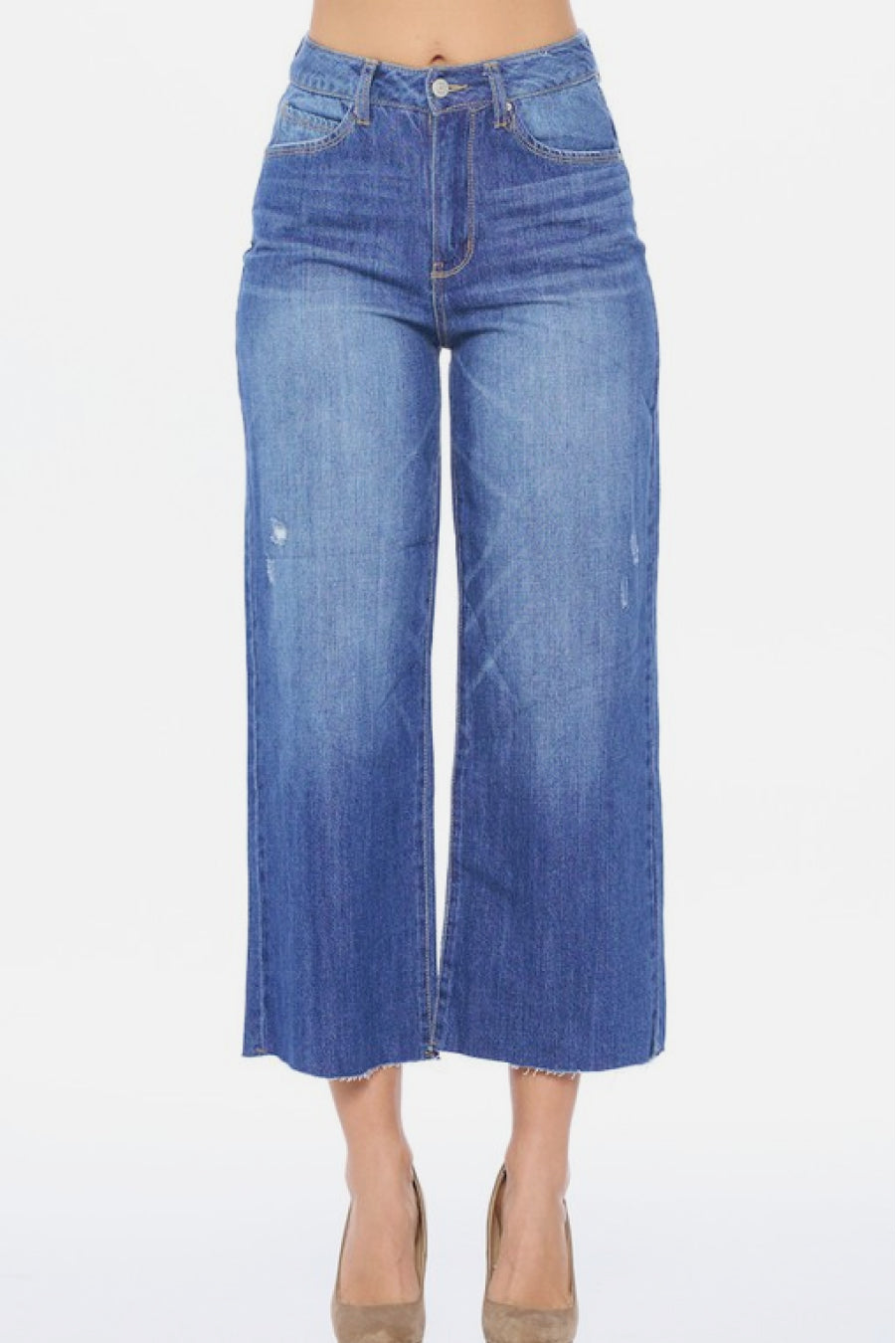 Wide Leg Gaucho Mom Jean - Absolute Fashion 2020