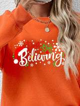 Letter Graphic Long Sleeve Sweatshirt - Absolute fashion 2020